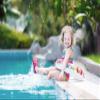 Prsca Kids Swim Fins,Short Youth Fins Swimming Flippers,Swim Training Fins for Lap Swimming,for Children Girls Boys Beginners view 3