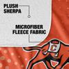 Campbell University Blanket, 50"x60" Logo Dots, Silky Touch Sherpa Back Super Soft Throw Blanket view 4
