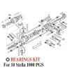 JEEFUSE Fishing Reel Stainless Steel Ball Bearings Kit for 10 1000S / 1000PGS / 02425/02426 Spinning reels Bearing Kits (Color : 02425) view 2