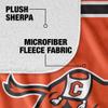Campbell University Blanket, 50"x60" Primary Logo, Silky Touch Sherpa Back Super Soft Throw Blanket view 4
