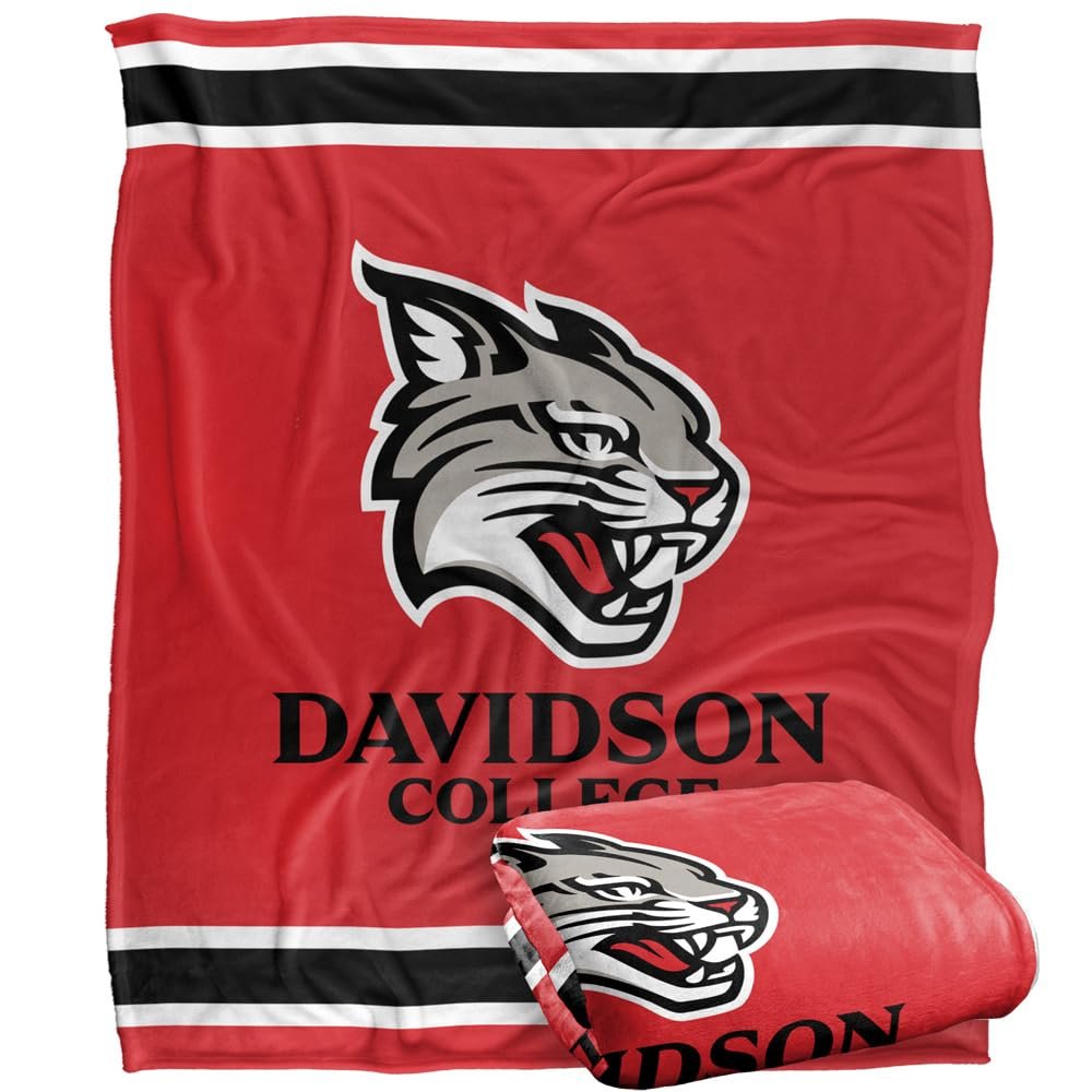 Davidson College Blanket, 50"x60" Primary Logo, Silky Touch Super Soft Throw Blanket