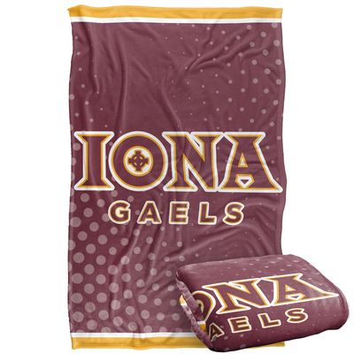 Iona College Blanket, 36"x58" Logo Dots, Silky Touch Super Soft Throw Blanket