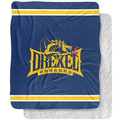 Drexel University Blanket, 50"x60" Primary Logo, Silky Touch Sherpa Back Super Soft Throw Blanket
