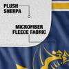 Drexel University Blanket, 50"x60" Primary Logo, Silky Touch Sherpa Back Super Soft Throw Blanket view 4