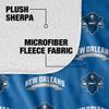 University of New Orleans Blanket, 50"x60" Logo Pattern, Silky Touch Sherpa Back Super Soft Throw Blanket view 4