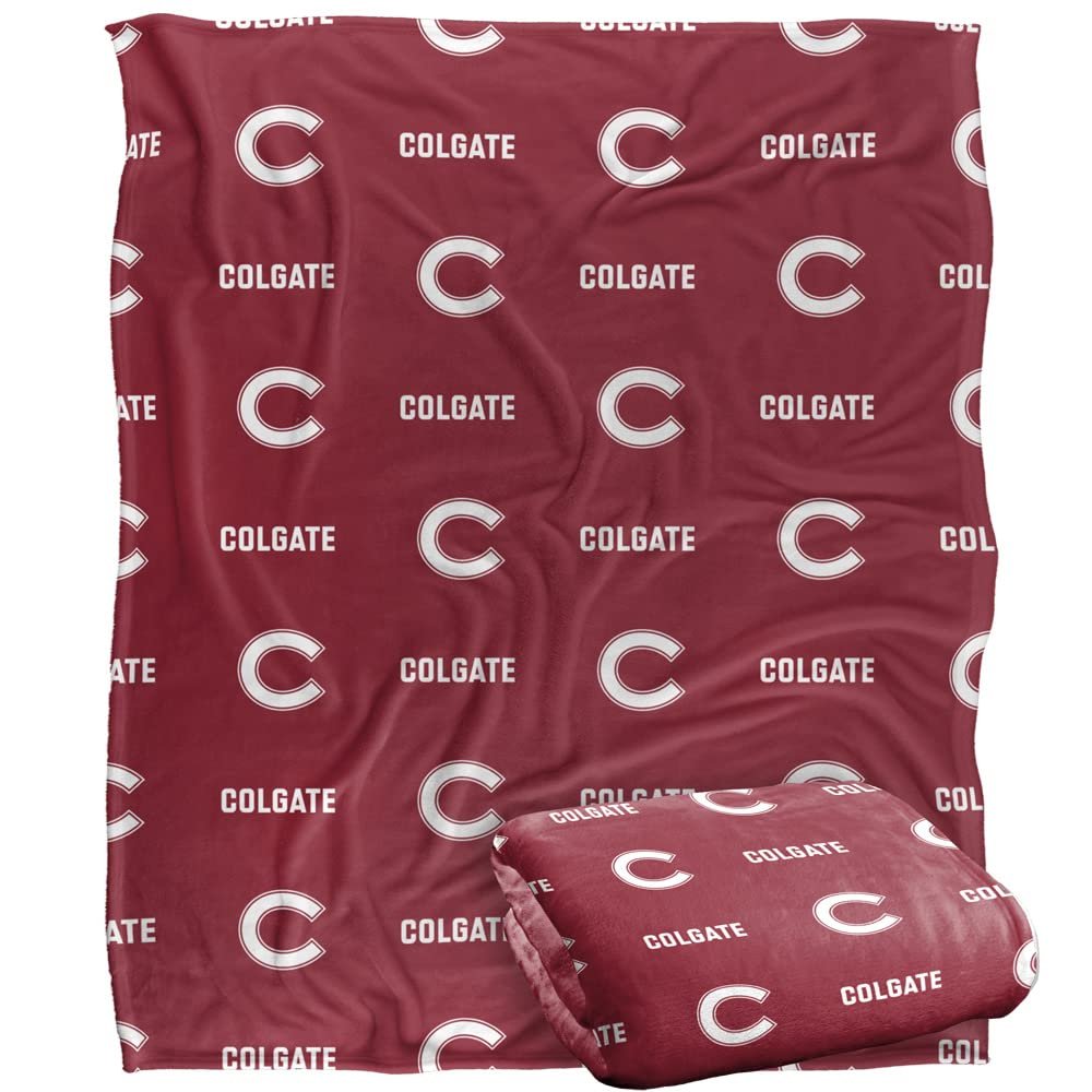 Colgate University Blanket, 50"x60" Logo Pattern, Silky Touch Super Soft Throw Blanket