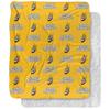 University of Idaho Blanket, 50"x60" Logo Pattern, Silky Touch Sherpa Back Super Soft Throw Blanket view 1