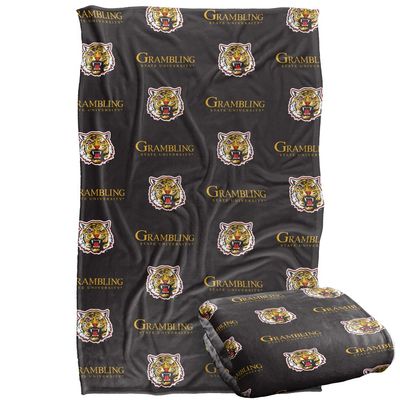 Grambling State University Blanket, 36"x58" Logo Pattern, Silky Touch Super Soft Throw Blanket