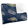 Oral Roberts University Blanket, 50"x60" Logo Pattern, Silky Touch Super Soft Throw Blanket view 3
