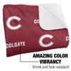 Colgate University Blanket, 50"x60" Logo Pattern, Silky Touch Sherpa Back Super Soft Throw Blanket view 3