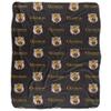 Grambling State University Blanket, 50"x60" Logo Pattern, Silky Touch Sherpa Back Super Soft Throw Blanket view 2