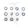 JEEFUSE Fishing Reel Stainless Steel Ball Bearings Kit for C2000 HGS / 03240 Spinning reels Bearing Kits view 2