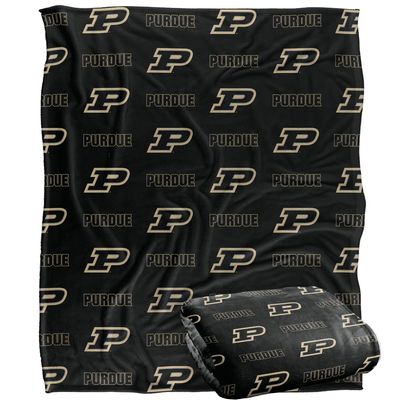Purdue University Blanket, 50"x60" Logo Pattern, Silky Touch Super Soft Throw Blanket
