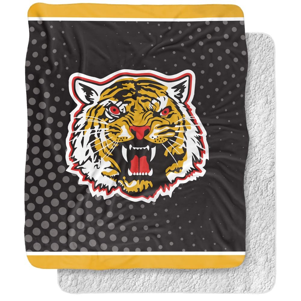 Grambling State University Blanket, 50"x60" Logo Dots, Silky Touch Sherpa Back Super Soft Throw Blanket