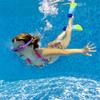 Prsca Kids Swim Fins,Short Youth Fins Swimming Flippers,Swim Training Fins for Lap Swimming,for Children Girls Boys Beginners view 4