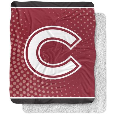 Colgate University Blanket, 50"x60" Logo Dots, Silky Touch Sherpa Back Super Soft Throw Blanket