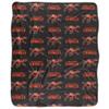 Campbell University Blanket, 50"x60" Logo Pattern, Silky Touch Sherpa Back Super Soft Throw Blanket view 2