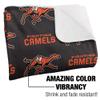 Campbell University Blanket, 50"x60" Logo Pattern, Silky Touch Sherpa Back Super Soft Throw Blanket view 3