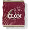 Elon University Blanket, 50"x60" Logo Dots, Silky Touch Sherpa Back Super Soft Throw Blanket view 1