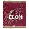 Elon University Blanket, 50"x60" Logo Dots, Silky Touch Sherpa Back Super Soft Throw Blanket view 2