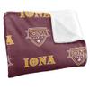 Iona College Blanket, 36"x58" Logo Pattern, Silky Touch Super Soft Throw Blanket view 3