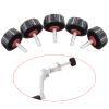Waziaqoc 5pcs Universal Fishing Reel Handle Screw Caps, Black Screws Nuts Caps for Fishing Reel Knobs, Fishing Tools for Spinning Reel Crank Power Handle Grip view 3