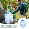 SEWACC Water Bottle 2.6 Gallon Portable Water Containers with Handle Large Capacity Large Reusable Motivational Jug for Camping Outdoor Sports Travel view 4