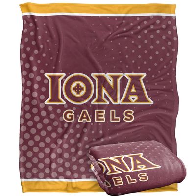 Iona College Blanket, 50"x60" Logo Dots, Silky Touch Super Soft Throw Blanket