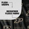 Purdue University Blanket, 50"x60" Logo Pattern, Silky Touch Sherpa Back Super Soft Throw Blanket view 4
