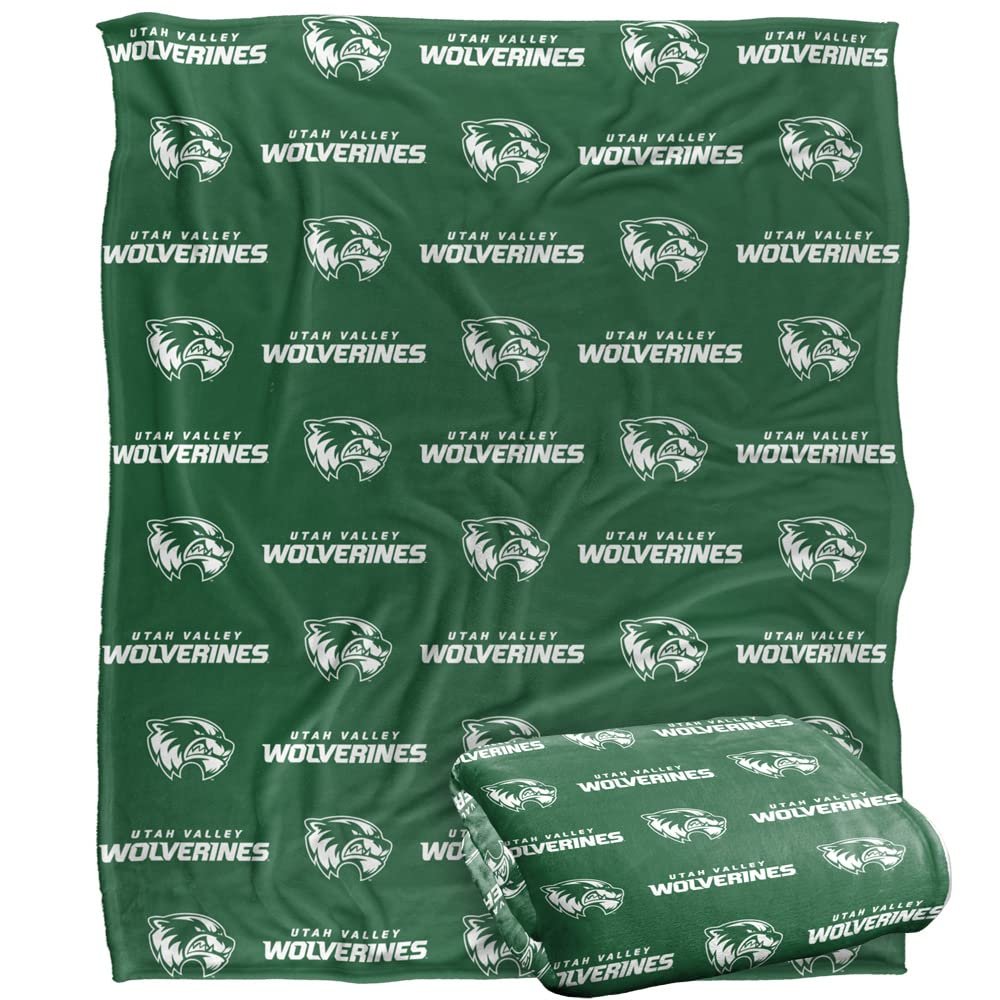 Utah Valley University Blanket, 50"x60" Logo Pattern, Silky Touch Super Soft Throw Blanket
