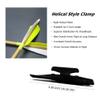 Fletching Jig with Straight Helix Clamps Adjustable Fletch Tool Feather Stick Kit for DIY Repair Arrows Bolts (Black) view 3