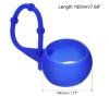 PATIKIL Golf Ball Holder, 1 Pack Silicone Protection Sleeve Waist Keyring Portable Cover with Knots for Golf Bag Belt, Blue view 2