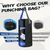 ZTTENLLY Kids Punching Bag with Gloves - PU Leather & Adjustable Height Strap - Boxing Bag Set for 3-8 Years Kids Great for Boxing, MMA, Kickboxing Unfilled view 4