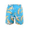 SNOW DREAMS Boys Swim Trunks Quick Dry Bathing Suits Lightweight Swimming Shorts with Mesh Lining Blue Banana Size 10 view 2