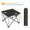 Folding Camping Side Table,Portable Camping Table W/2 Cup Holders&Carrying Bag,600D Waterproof Oxford Fabric,Outdoor Folable Beach Table for Outside,Camping, Picnic,Beach, Fishing and Hiking - US Spot view 3