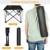 Folding Camping Side Table,Portable Camping Table W/2 Cup Holders&Carrying Bag,600D Waterproof Oxford Fabric,Outdoor Folable Beach Table for Outside,Camping, Picnic,Beach, Fishing and Hiking - US Spot view 4