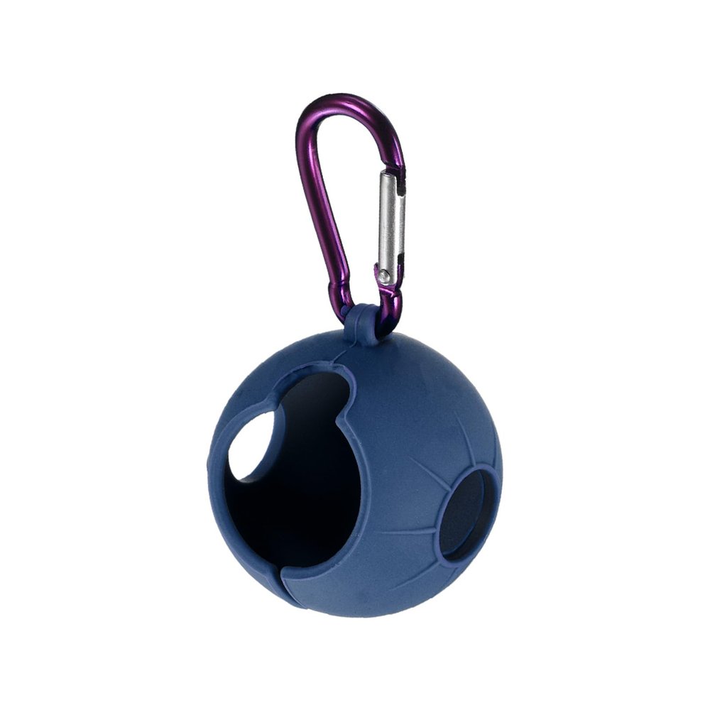 PATIKIL Golf Ball Holder, 1 Pack Silicone Balls Carrier Protective Portable Sleeve with Buckle for Golf Bag Belt, Blue