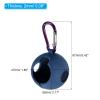PATIKIL Golf Ball Holder, 1 Pack Silicone Balls Carrier Protective Portable Sleeve with Buckle for Golf Bag Belt, Blue view 2