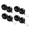 PATIKIL Golf Ball Holder, 4 Pack Silicone 2 Balls Carrier Protective Portable Sleeve with Buckle for Golf Bag Belt, Black view 1