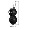 PATIKIL Golf Ball Holder, 4 Pack Silicone 2 Balls Carrier Protective Portable Sleeve with Buckle for Golf Bag Belt, Black view 2
