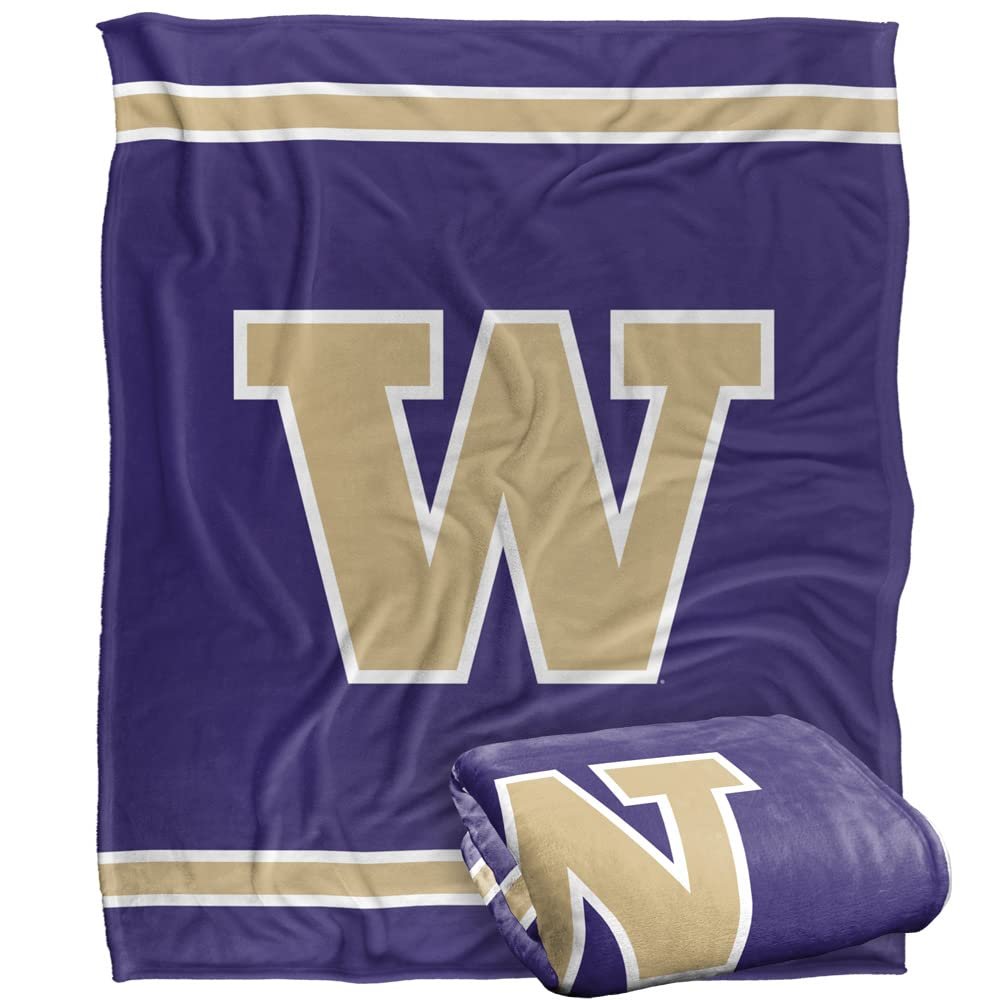 University of Washington Blanket, 50"x60" Primary Logo, Silky Touch Super Soft Throw Blanket