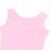 JEEYJOO Kids Girls Figure Ice Skating Dress Halter Neck Rhinestone Tutu Skirted Ballet Dance Leotard Dancewear Z1 Sleeveless Pink 14 view 4