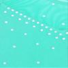JEEYJOO Kids Girls Figure Ice Skating Dress Halter Neck Rhinestone Tutu Skirted Ballet Dance Leotard Dancewear Z1 Sleeveless Mint Green 10 view 4