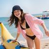 Clakllie Packable Fishing Hat Fashion Bucket Cap Lightweight Outdoor Travel Beach UV Protection Sun Hat for Men Women,GD69-Blue view 2