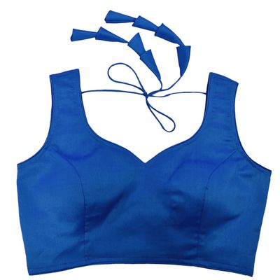 Women's Blouse Designer Choli Readymade Bollywood Padded Sticthed Crop Top Choli Turquoise