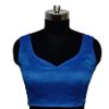 Women's Blouse Designer Choli Readymade Bollywood Padded Sticthed Crop Top Choli Turquoise view 2