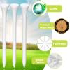 Vinsot 1000 Pcs Golf Tees Bulk 3-1/4 '' Wooden Bamboo Tees Decoration for Men Women Clubs Golf Ball Theme Party Accessories School Supplies(White,Solid) view 2