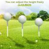 Vinsot 1000 Pcs Golf Tees Bulk 3-1/4 '' Wooden Bamboo Tees Decoration for Men Women Clubs Golf Ball Theme Party Accessories School Supplies(White,Solid) view 4