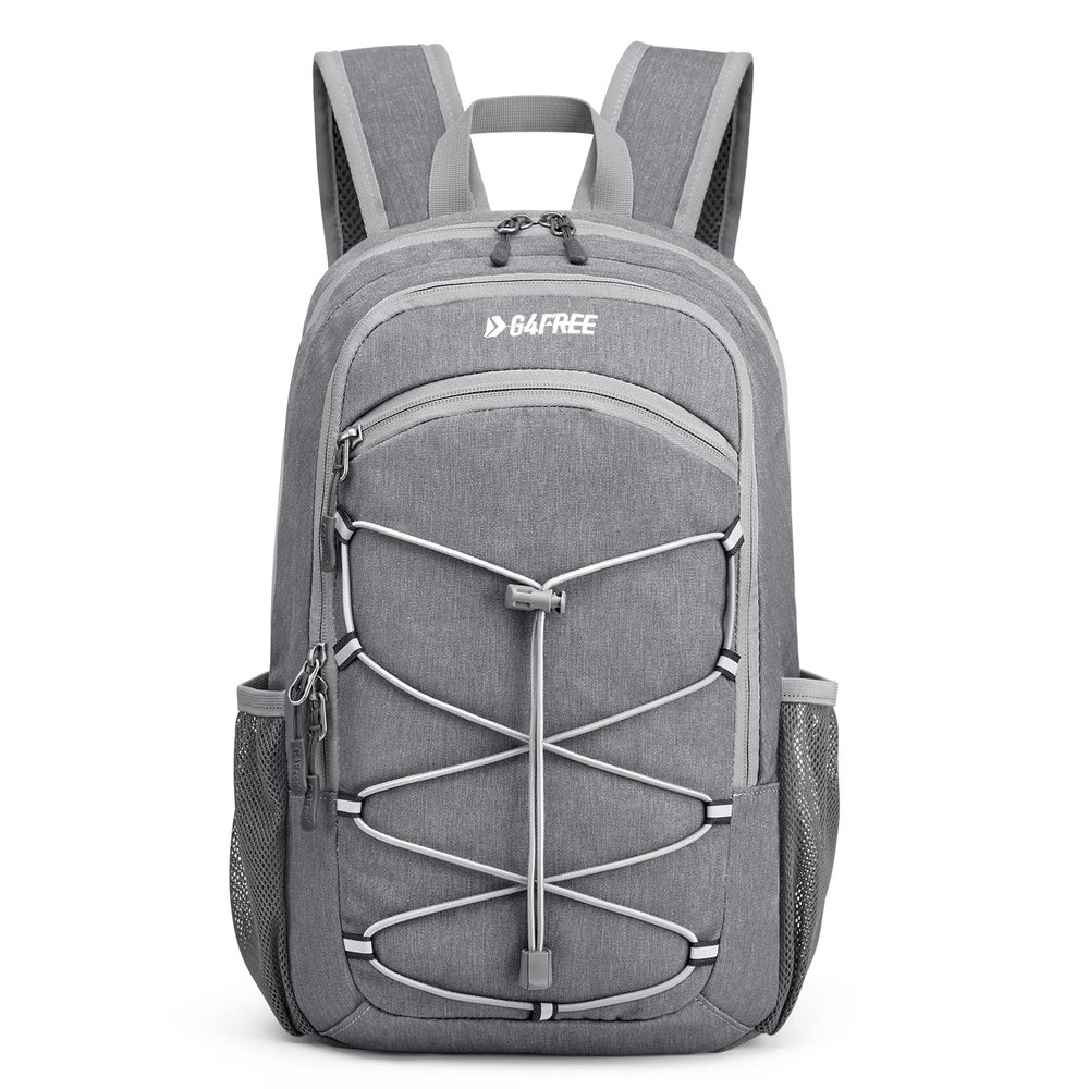 G4Free 12L/20L Small Hiking Backpack RFID Mini Rucksack Compact Multipurpose Daypacks for Men Women Camping Walking Daytrip Travel, Light Grey, 12l, Daypacks