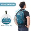 G4Free 12L/20L Small Hiking Backpack RFID Mini Rucksack Compact Multipurpose Daypacks for Men Women Camping Walking Daytrip Travel, Peacock Blue, 8 long, Modern or Activewear (Colour Theme: Vibrant or view 4